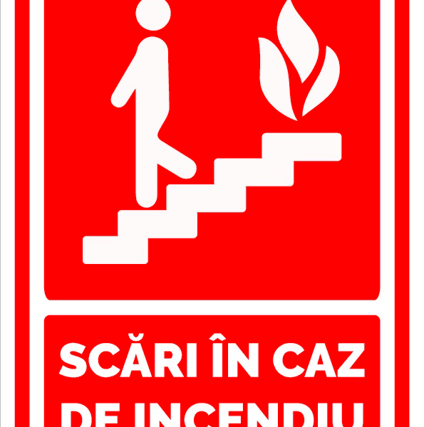 Indicator pentru scari in caz de incendiu
