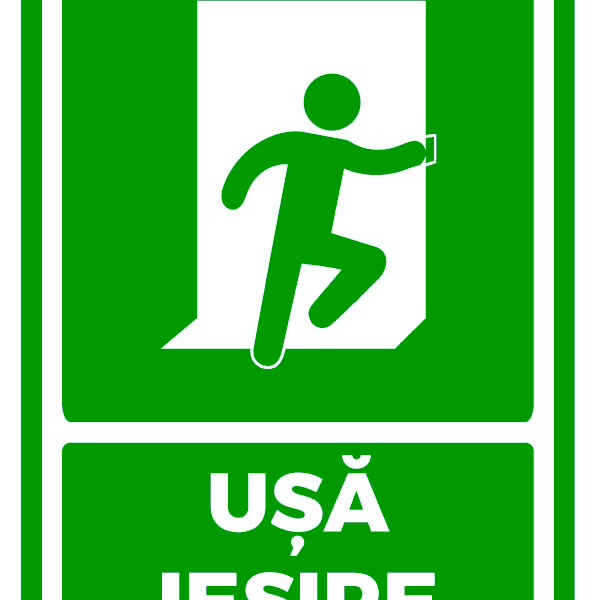 Semn pentru usi de iesire