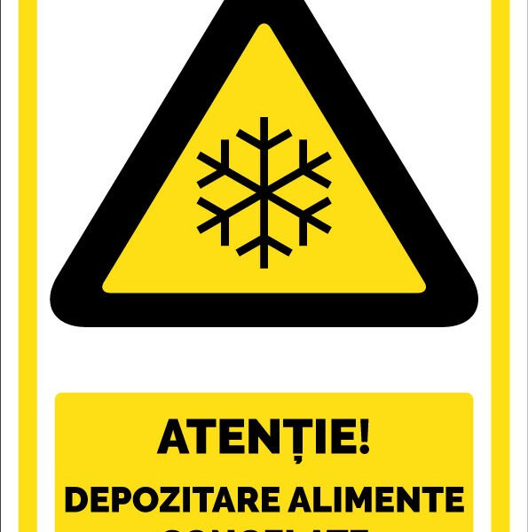 Indicator atenție pentru depozitare alimente congelate - Etichetă vizibilă pentru siguranță și organizare în congelator