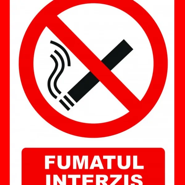 Placuta cu fumatul interzis