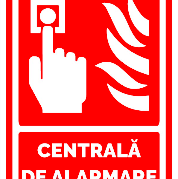 Semn pentru centrala de alarma