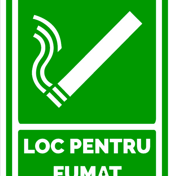 Semn pentru fumatul permis