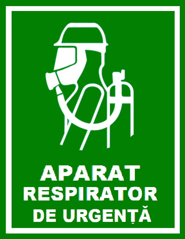 Placuta pentru aparat respirator de urgenta