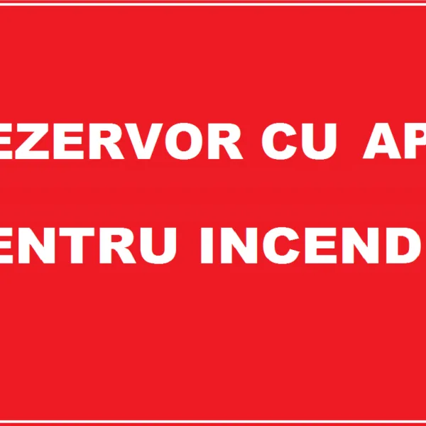 Placuta pentru rezervor cu apa pentru incendiu