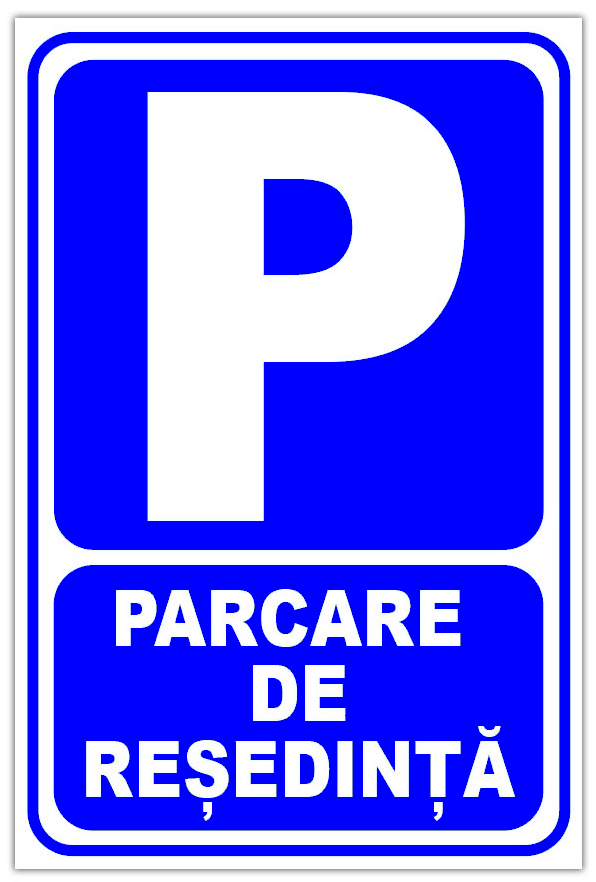 Indicator pentru parcare de resedinta
