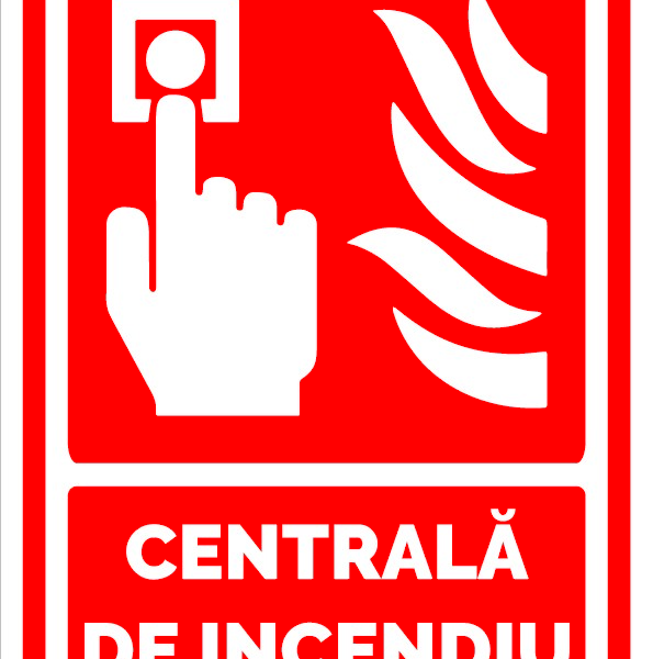 Semn pentru centrala de incendiu