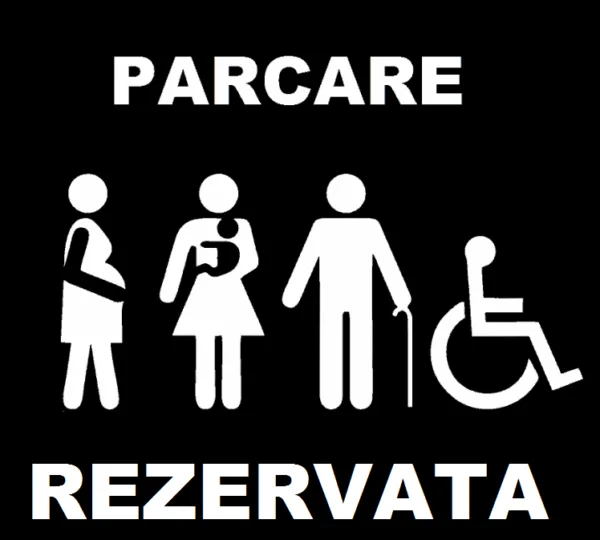 șablon de pictogramă parcare rezervata
