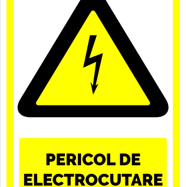 Indicator pericol de electrocutare si avertizare