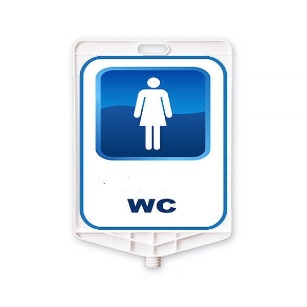 Placa pentru WC femei din plastic