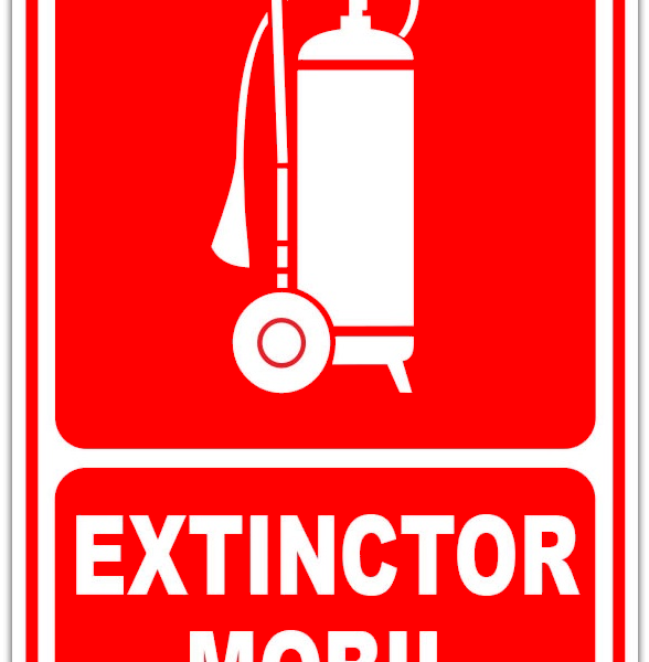 Indicator pentru extinctor mobil