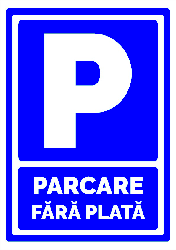 Indicator pentru parcare fara plata