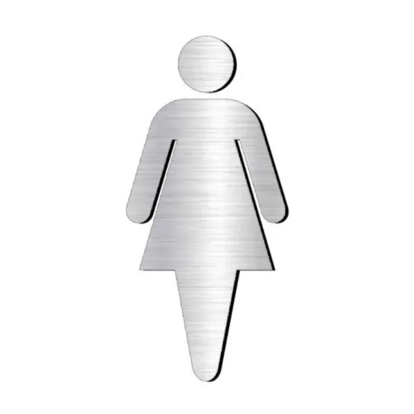 Plăcuțe pentru Grup Sanitar Femei - Aluminiu și Dibond, Decupate și Personalizabile