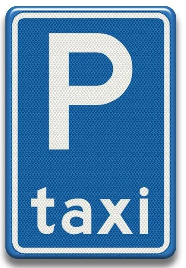 Placuta reflectorizanta  pentru parcare taxi