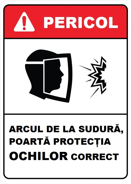 Placuta arcul de la sudura poarta protectia ochilor