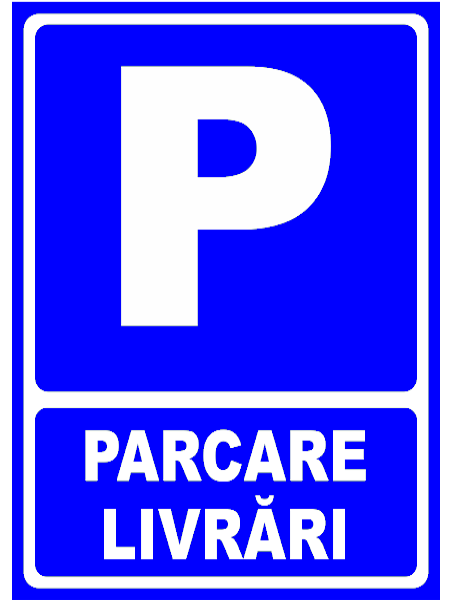 Indicator parcare livrari