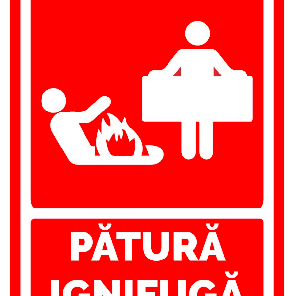 Indicator pentru  patura ignifuga
