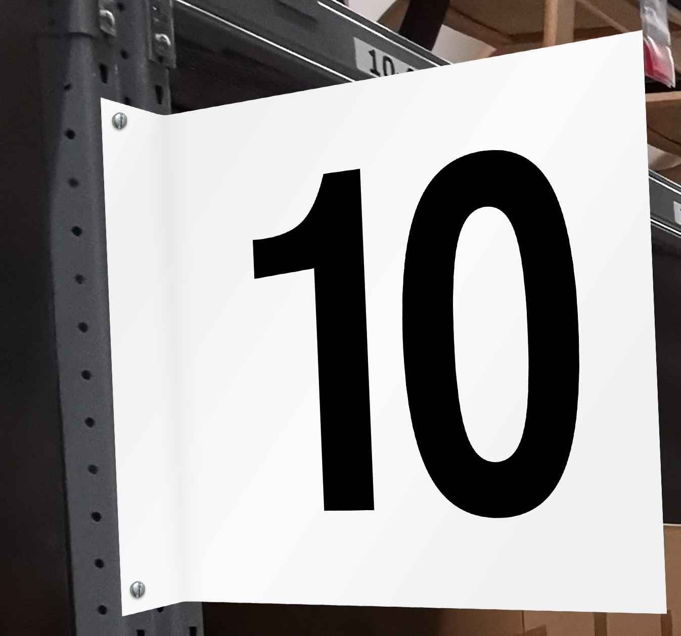 Placuta pentru culoar numărul 10 fata verso
