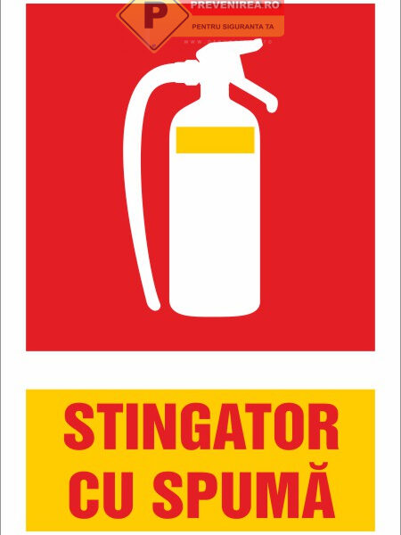 Semn pentru Stingător cu Spumă - Indicator PSI