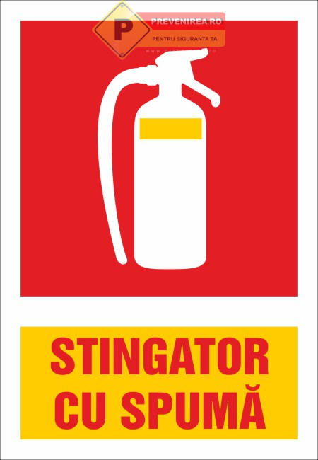 Semn pentru Stingător cu Spumă - Indicator PSI