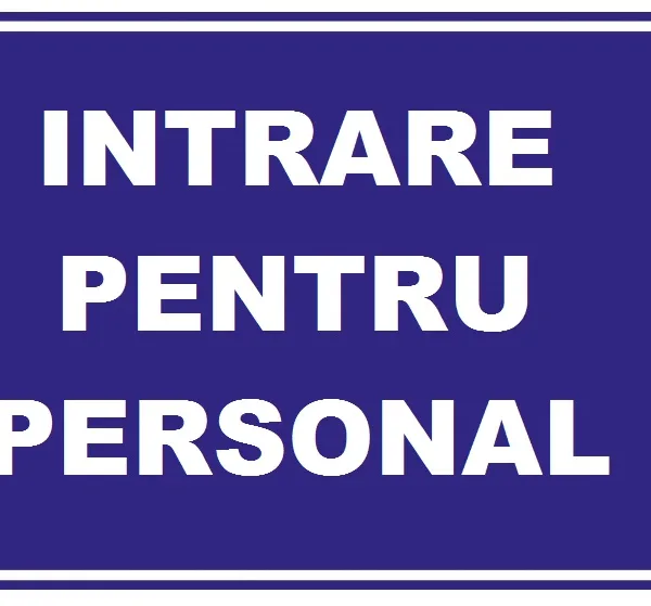 Placuta pentru intrare personal