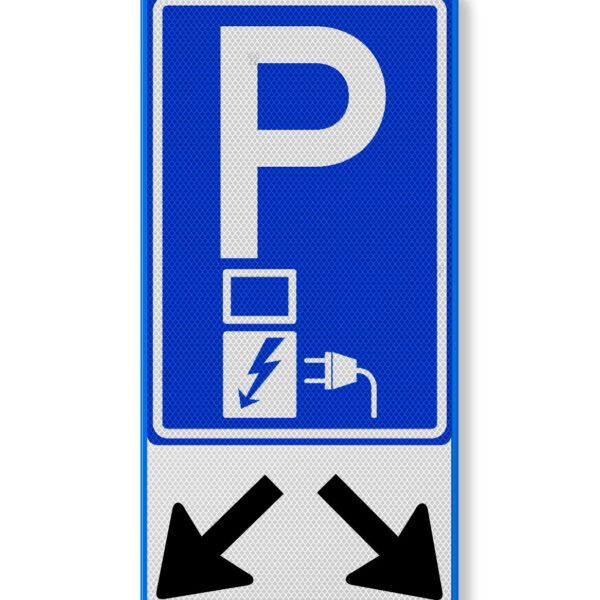 mașină electrică + săgeți din aluminiu indicator