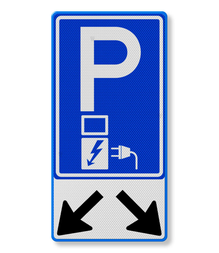 mașină electrică + săgeți din aluminiu indicator