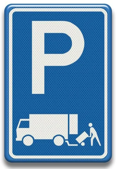 Placuta reflectorizanta parcare pentru ridicare si descarcare transport marfa