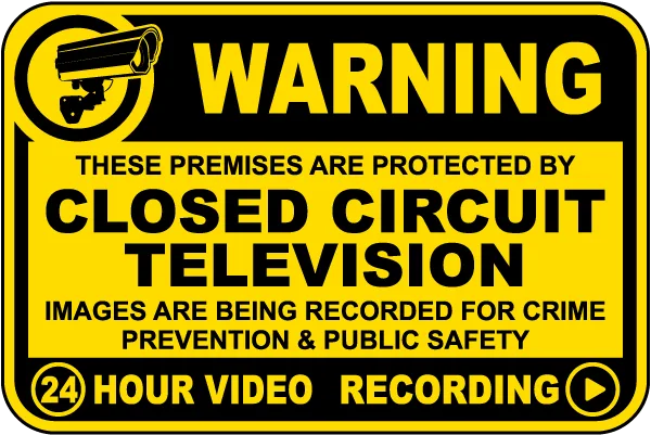 Warning Premises Are Protected Sign