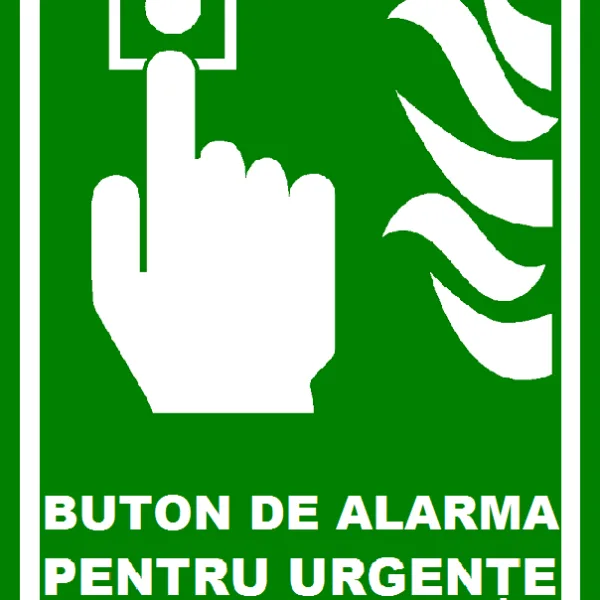 Placuta pentru buton de alarma pentru urgente