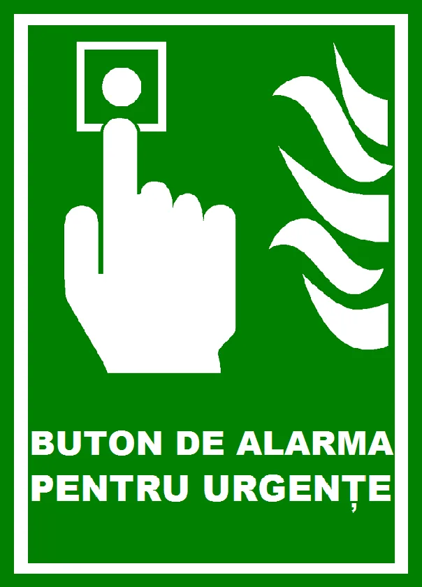 Placuta pentru buton de alarma pentru urgente