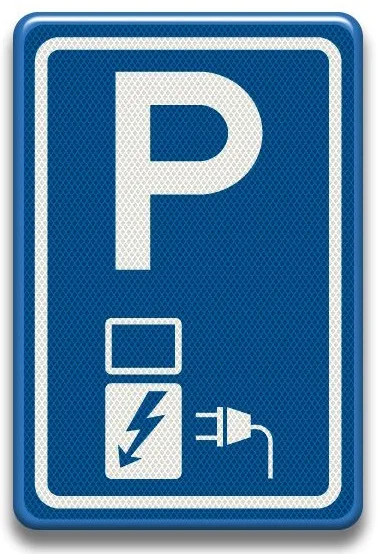 Placuta reflectorizanta pentru parcare rezervata masini electrice EV