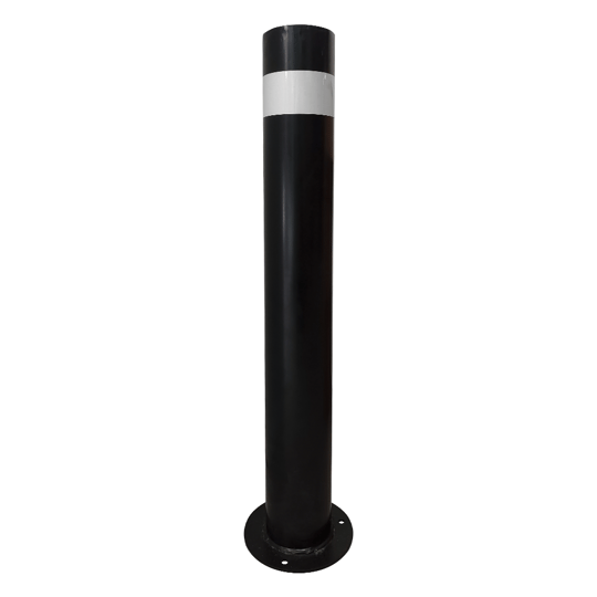 Stalp metalic negru de protectie