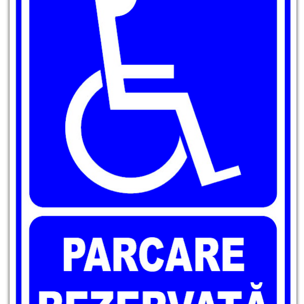 Indicator pentru parcare rezervata