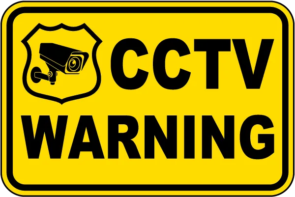 Indicator de Securitate CCTV - Atenție! Zonă Supravegheată Video Non-Stop