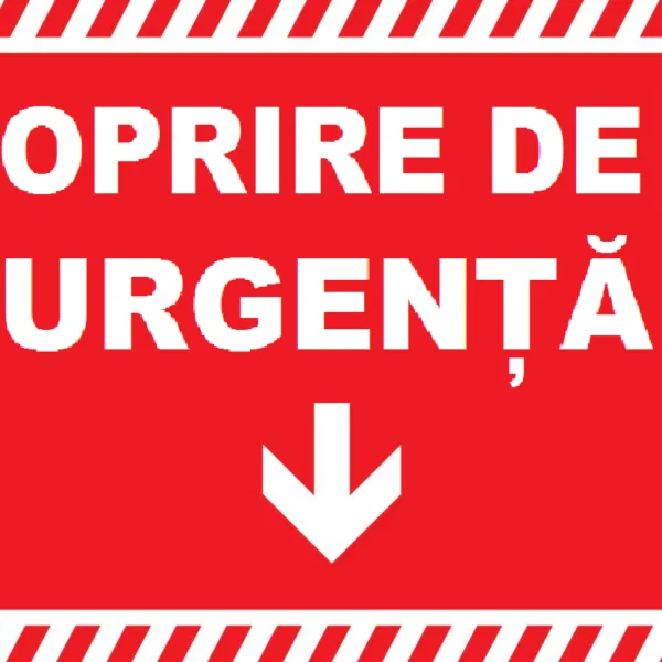 Placuta de siguranta oprire pentru urgenta