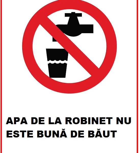 Placuta apa de la robinet nu este buna de baut