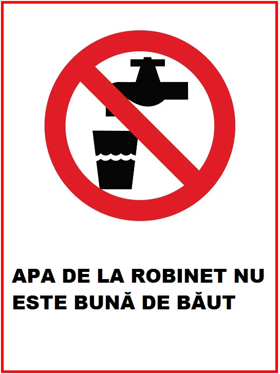 Placuta apa de la robinet nu este buna de baut