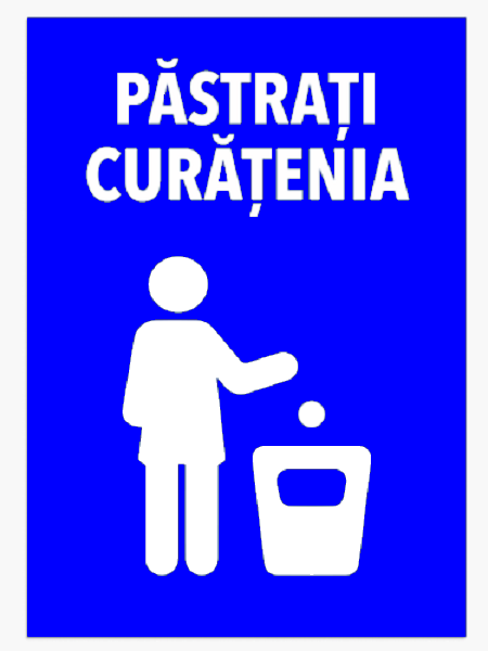 Semn de pastrarea curateniei
