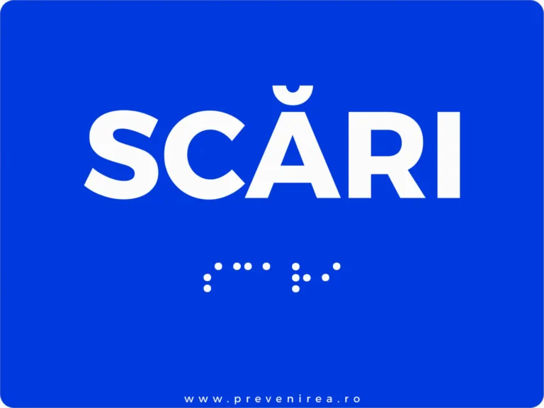 Placuta braille scari pentru nevazatori