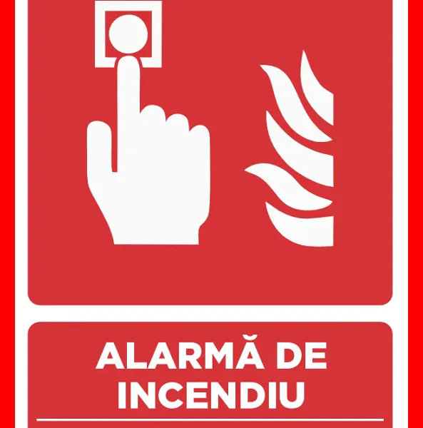 Placuta pentru alarma de incendiu fire alarm