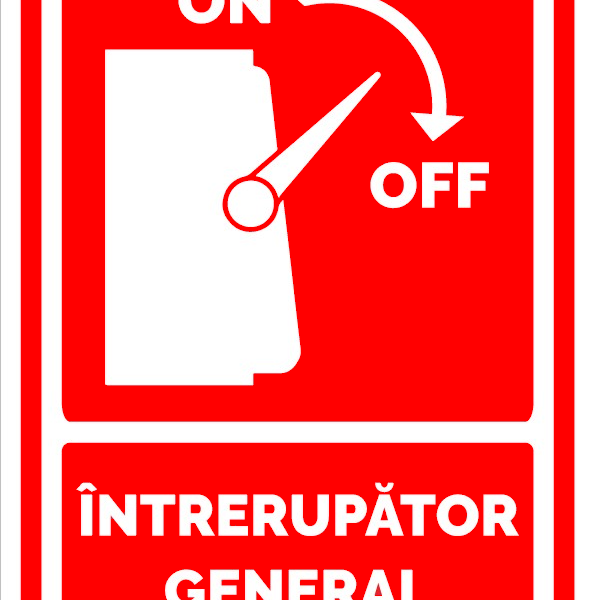Semn pentru intrerupator general