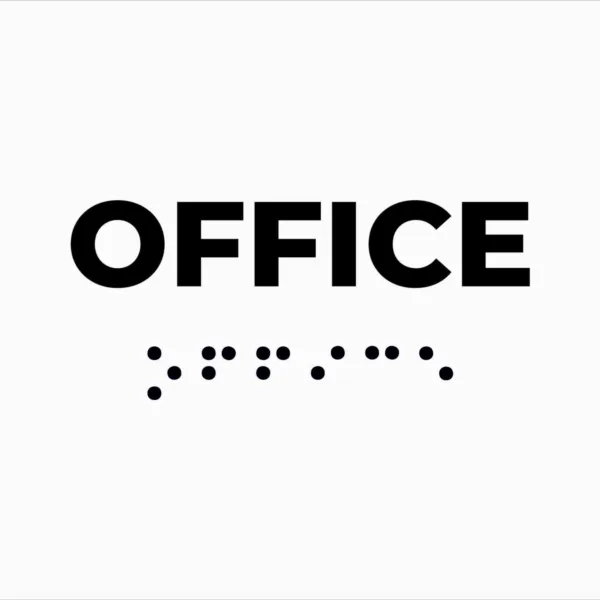 Placuta braille OFFICE birou pentru nevazatori