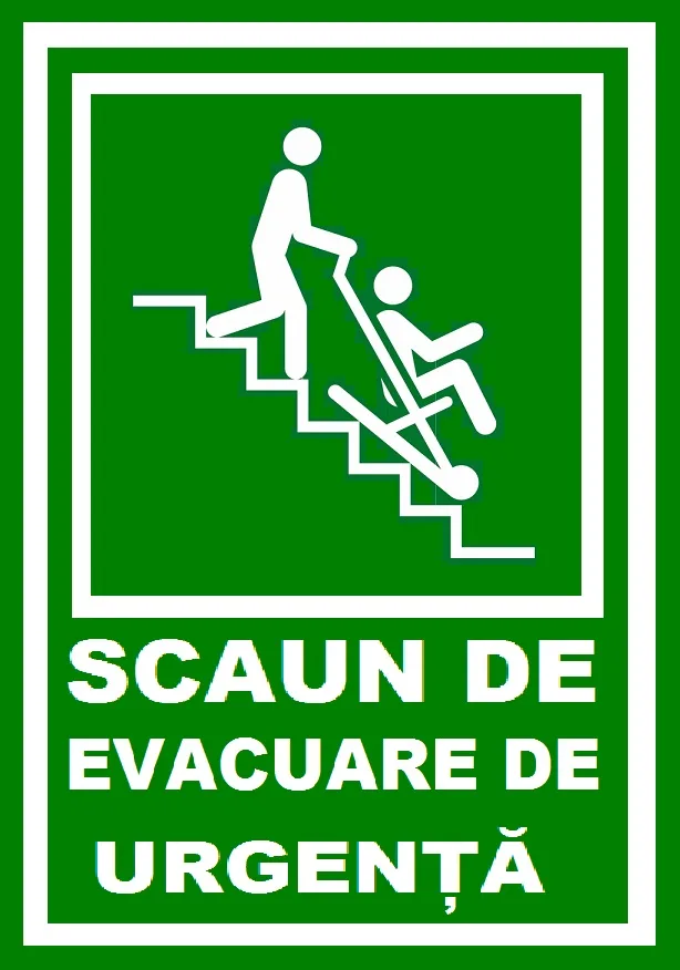 Placuta scaun de evacuare de urgenta pentru persoane cu handicap cu dezabilitati