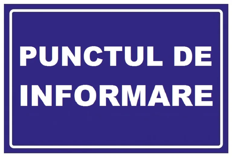 Placuta pentru punctul de informare