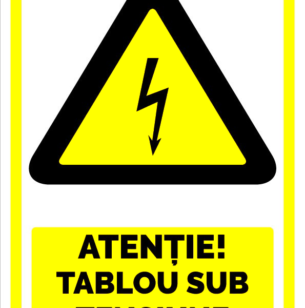 Semn pentru tablou sub tensiune