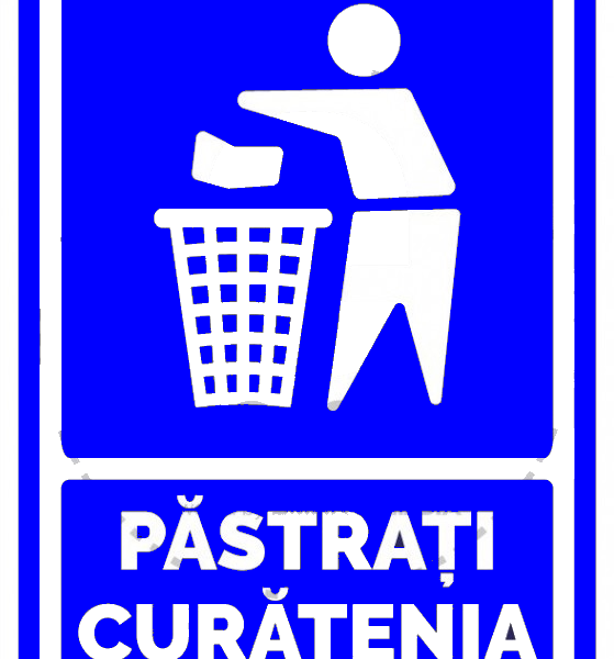 Semn de loc pastrati curatenia