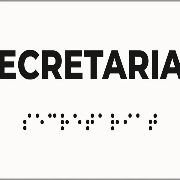 Placuta braille secretariat pentru nevazatori