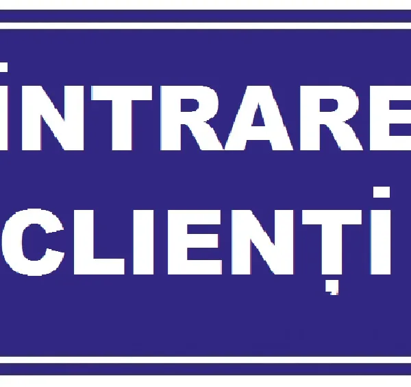 Placuta pentru intrare clienti