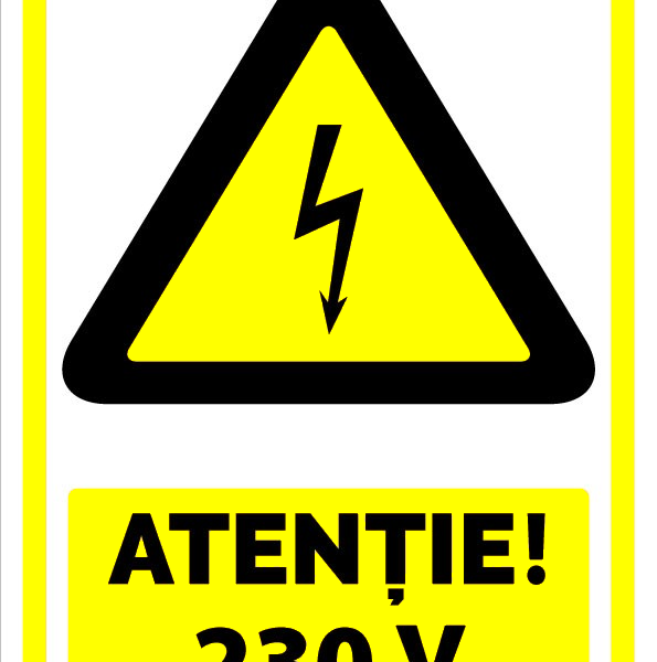 Indicator de Atenție 230V pentru Tablouri Electrice și Utilaje Electrice