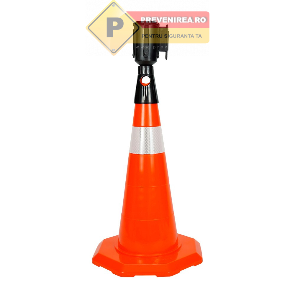 Con de Protecție Flexibil din TPE - 52 cm cu Folie Reflectorizantă